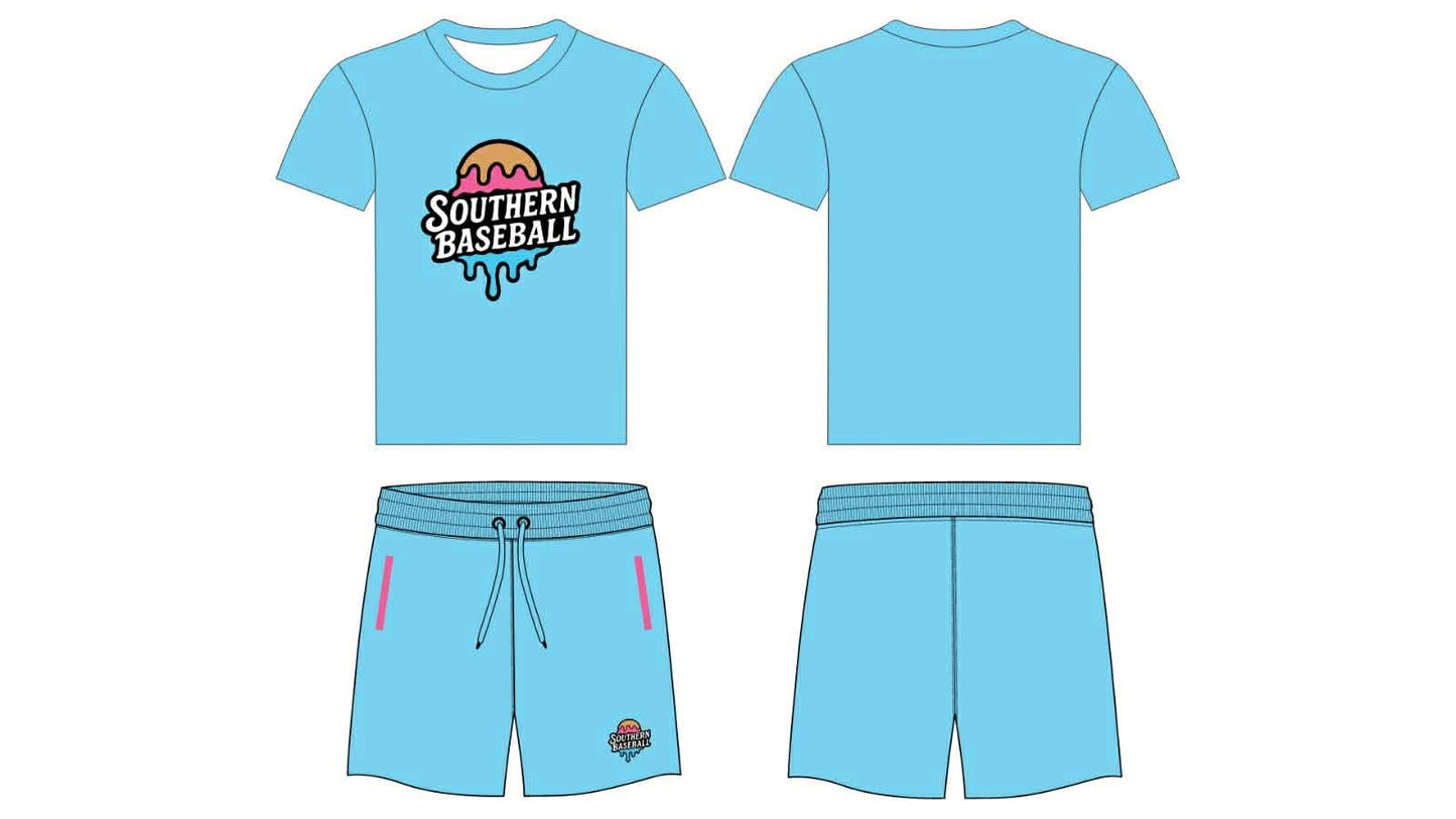 Southern Baseball 2-Piece Set (T-Shirt & Shorts)