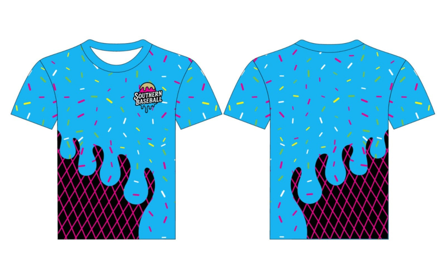 Ice Cream Drip Shirt - Blue