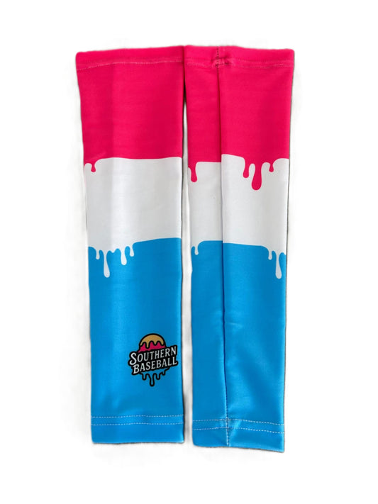 Pink, White & Blue Drip Arm Sleeves