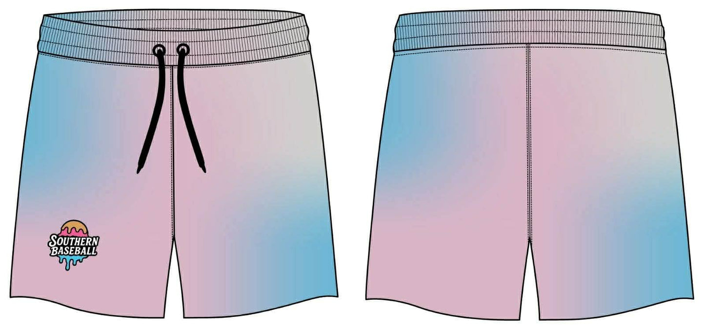 Southern Baseball Pastel Shorts