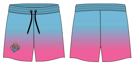 Southern Baseball Cotton Candy Shorts