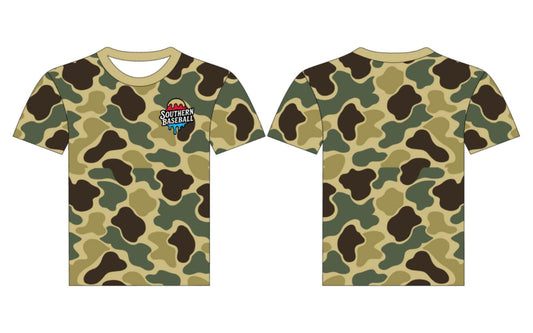 Southern Baseball Drip Logo - Camo